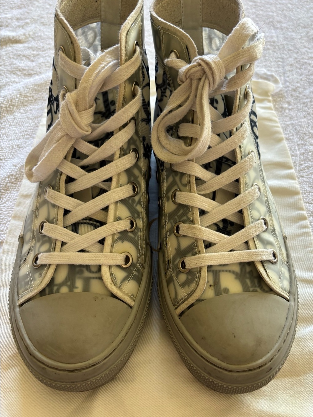 Dior Womens Grey High Top Sneakers - Picture 9 of 9